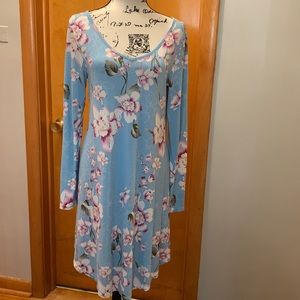 Dearcase v-neck long sleeve casual dress